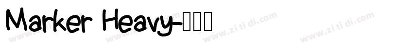 Marker Heavy字体转换